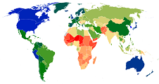 Image link to world map for mean ncd4